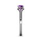 6 - Grianne Signature Amethyst and Diamond Engagement Ring 