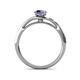 5 - Grianne Signature Iolite and Diamond Engagement Ring 