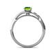 5 - Grianne Signature Peridot and Diamond Engagement Ring 