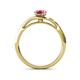 5 - Grianne Signature Pink Tourmaline and Diamond Engagement Ring 