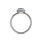 5 - Alaina Signature Aquamarine and Diamond Halo Engagement Ring 