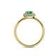 5 - Alaina Signature Emerald and Diamond Halo Engagement Ring 