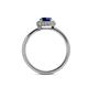 5 - Alaina Signature Blue Sapphire and Diamond Halo Engagement Ring 
