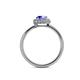 5 - Alaina Signature Tanzanite and Diamond Halo Engagement Ring 