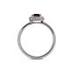 5 - Alaina Signature Red Garnet and Diamond Halo Engagement Ring 