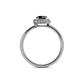 5 - Alaina Signature Black and White Diamond Halo Engagement Ring 