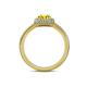 5 - Amias Signature Yellow Diamond and Diamond Halo Engagement Ring 