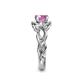 6 - Fineena Signature Pink Sapphire and Diamond Engagement Ring 
