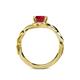 5 - Fineena Signature Ruby and Diamond Engagement Ring 