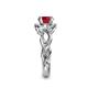 6 - Fineena Signature Ruby and Diamond Engagement Ring 