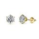 1 - Kenna Natural Round Diamond Six Prongs Martini Solitaire Stud Earrings 