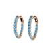 2 - Carisa Aquamarine Hoop Earrings 