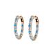 2 - Carisa Blue Topaz and Diamond Hoop Earrings 