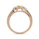 4 - Ayaka Yellow Sapphire and Diamond Three Stone Engagement Ring 