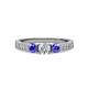 3 - Ayaka Diamond and Tanzanite Three Stone Engagement Ring 