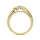 4 - Ayaka Diamond and Yellow Sapphire Three Stone Engagement Ring 