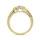 4 - Ayaka Yellow and White Diamond Three Stone Engagement Ring 