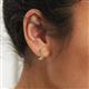 3 - Candice 2.10 mm Citrine Double Row Hoop Earrings 