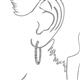 3 - Carisa 3.50 mm Diamond Hoop Earrings 