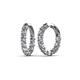 1 - Carisa 3.80 mm Diamond Hoop Earrings 
