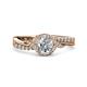 3 - Nebia Signature Diamond Bypass Womens Engagement Ring 