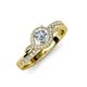 4 - Nebia Signature Diamond Bypass Womens Engagement Ring 