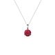 Sheryl 4.00 mm Ruby Solitaire Pendant 