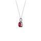 Sheryl 4.00 mm Ruby Solitaire Pendant 