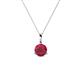 Sheryl 5.00 mm Ruby Solitaire Pendant 