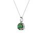 2 - Sheryl 5.80 mm Lab Created Alexandrite Solitaire Pendant 