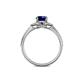 5 - Analia Signature Blue Sapphire and Diamond Engagement Ring 