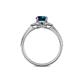 5 - Analia Signature Blue and White Diamond Engagement Ring 