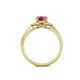 5 - Analia Signature Pink Tourmaline and Diamond Engagement Ring 