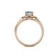 5 - Analia Signature Aquamarine and Diamond Engagement Ring 