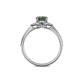 5 - Analia Signature Diamond and Lab Created Alexandrite Engagement Ring 