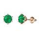 1 - Kenna Emerald (6mm) Martini Solitaire Stud Earrings 