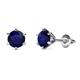 1 - Kenna Blue Sapphire (6mm) Martini Solitaire Stud Earrings 