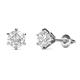 1 - Kenna White Sapphire (6mm) Martini Solitaire Stud Earrings 