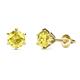 1 - Kenna Yellow Sapphire (6mm) Martini Solitaire Stud Earrings 