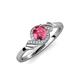 4 - Oriana Signature Pink Tourmaline and Diamond Engagement Ring 