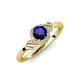 4 - Oriana Signature Blue Sapphire and Diamond Engagement Ring 