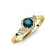 4 - Oriana Signature London Blue Topaz and Diamond Engagement Ring 