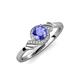 4 - Oriana Signature Tanzanite and Diamond Engagement Ring 