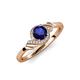 4 - Oriana Signature Blue Sapphire and Diamond Engagement Ring 