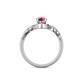 5 - Oriana Signature Pink Tourmaline and Diamond Engagement Ring 