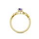 5 - Oriana Signature Iolite and Diamond Engagement Ring 