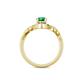 5 - Oriana Signature Emerald and Diamond Engagement Ring 