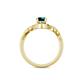 5 - Oriana Signature London Blue Topaz and Diamond Engagement Ring 