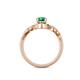 5 - Oriana Signature Emerald and Diamond Engagement Ring 