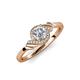 4 - Oriana Signature Round Diamond Engagement Ring 